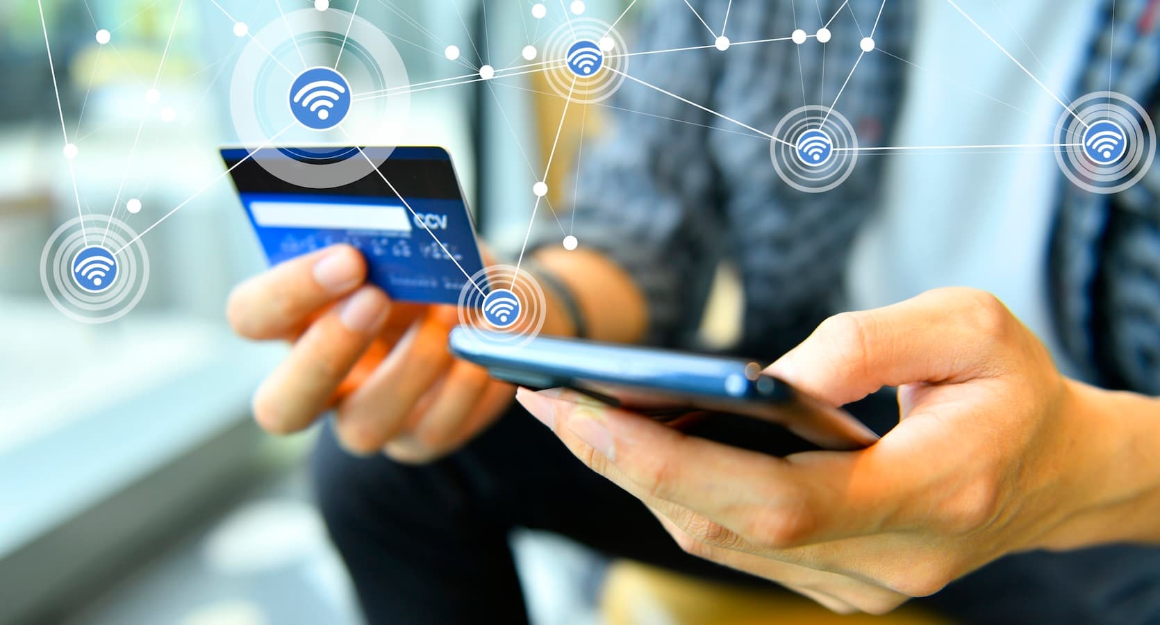 Virtual terminal merchant account dashboard on a laptop and smartphone