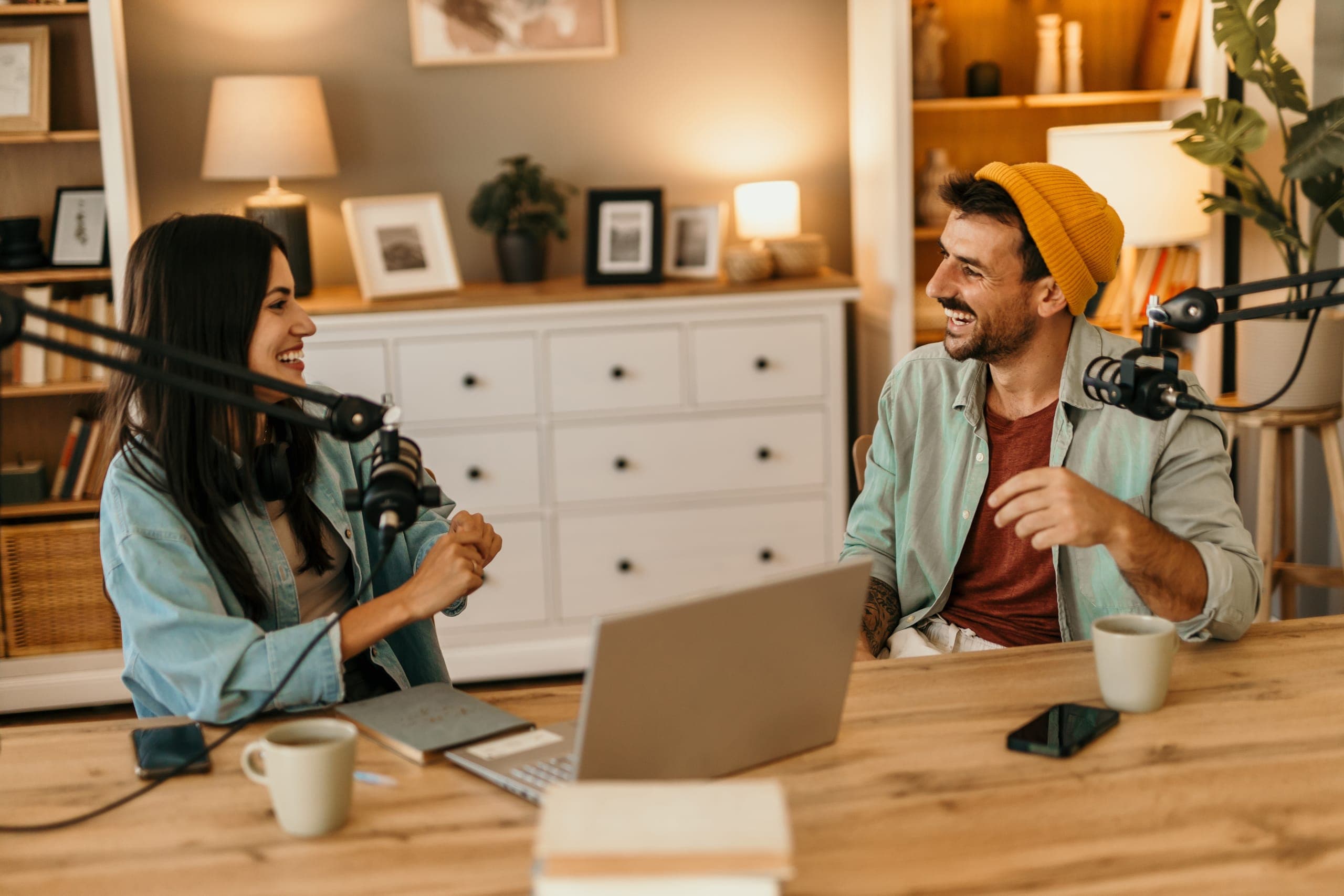 Two podcasters who use a digital goods payment processor